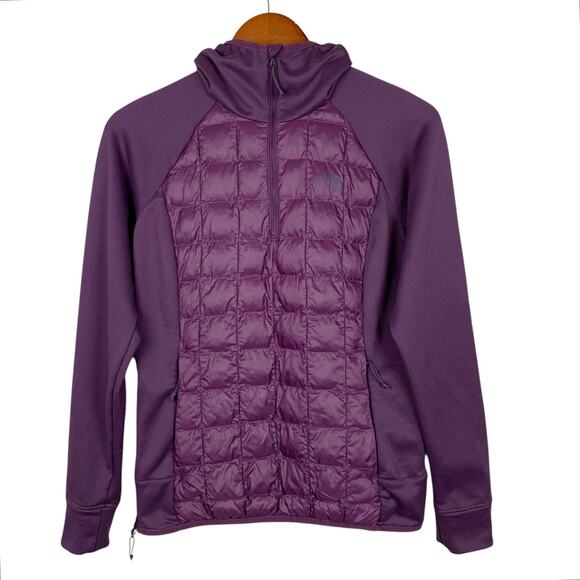 The North Face Thermoball Hybrid Eco Jacket 2.0 Purple Quilted Pullover Womens M - Picture 1 of 10